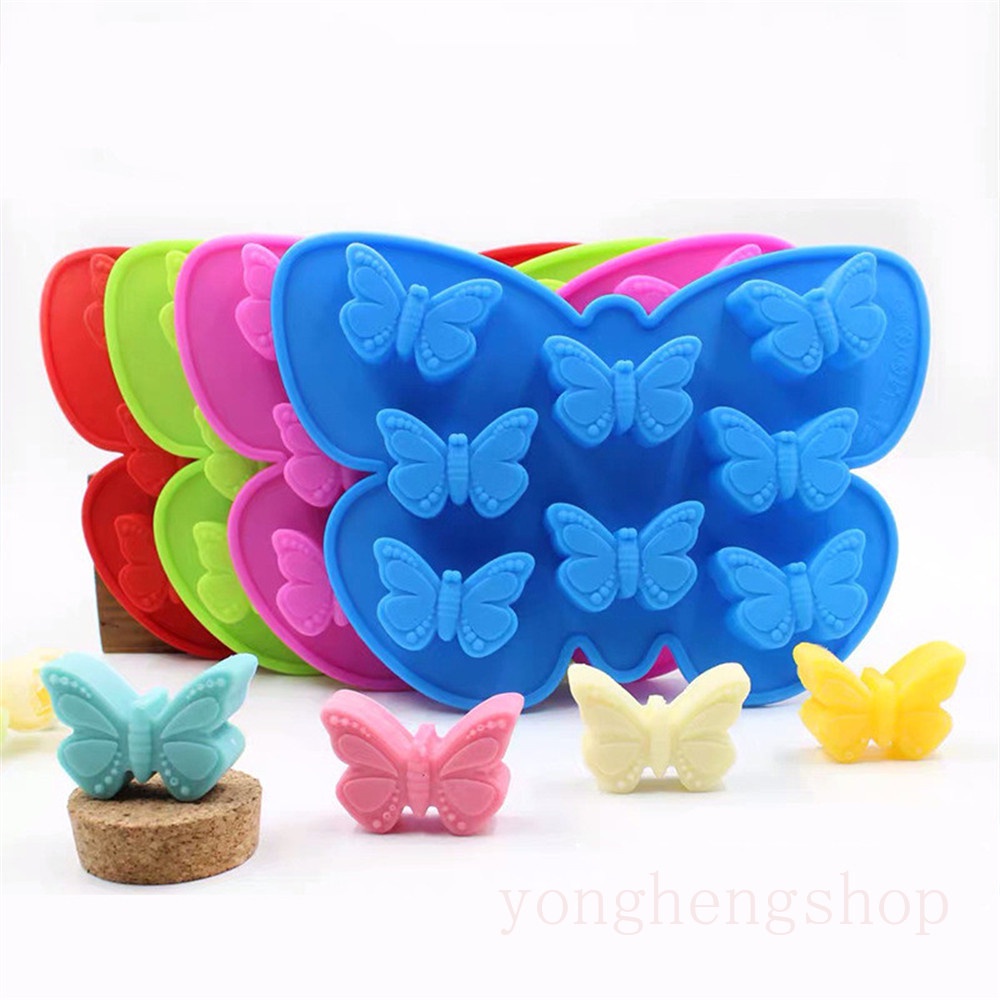 Butterfly Cetakan Kue Bentuk Kupu-Kupu 3d Bahan Silikon Untuk Dekorasi