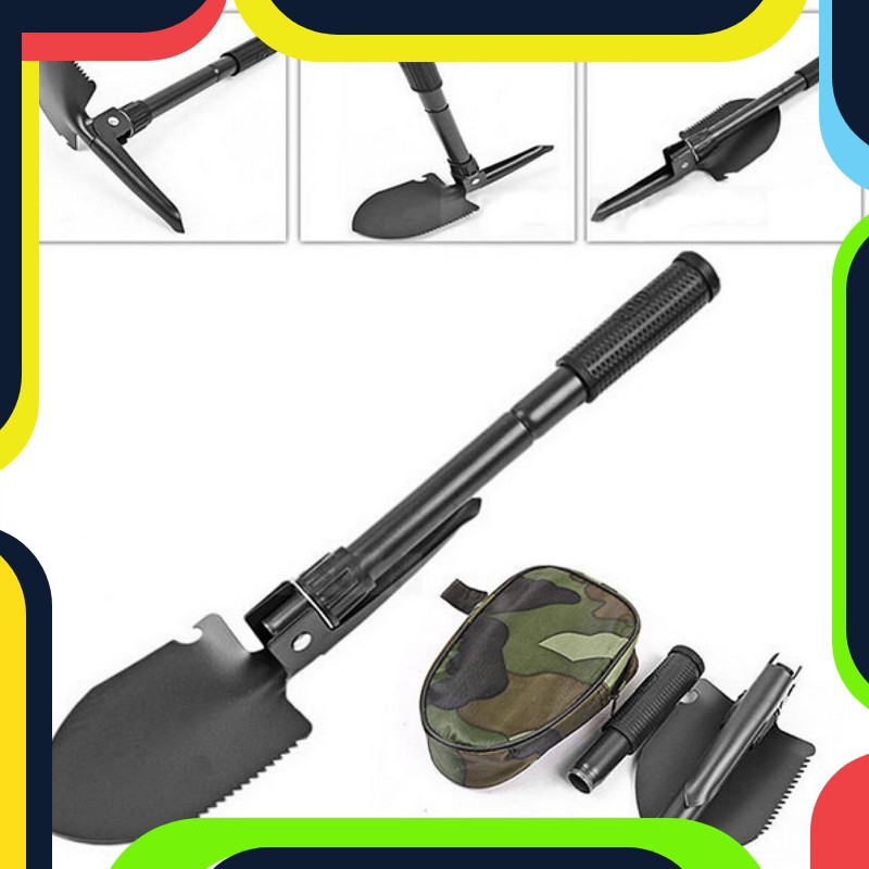 Bayar Ditempat Taffware Pacul Sekop Lipat Militer Portablel Survival Tools - 101