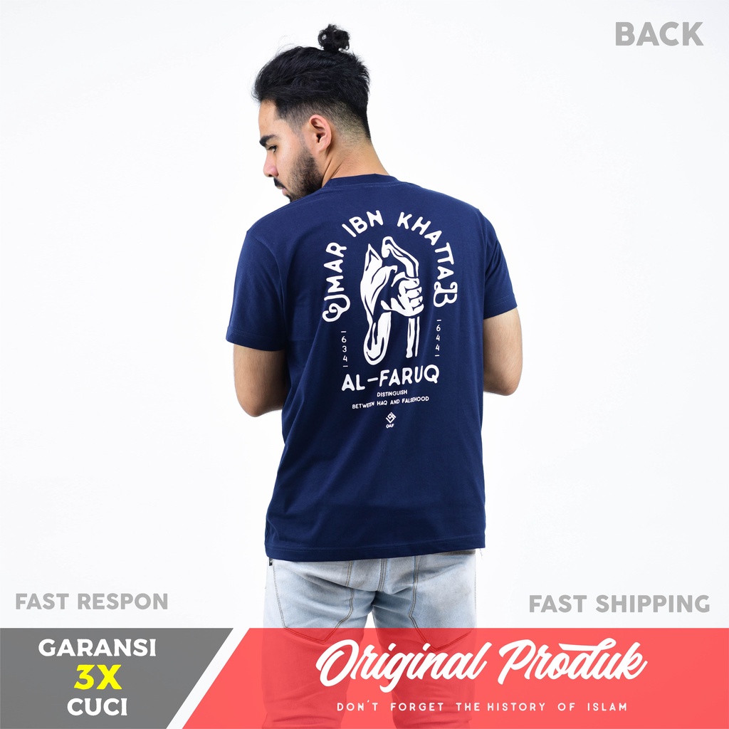 KAOS QAF UMAR IBN KHATTAB - Original Kaos Qaf Moeslem Apparel