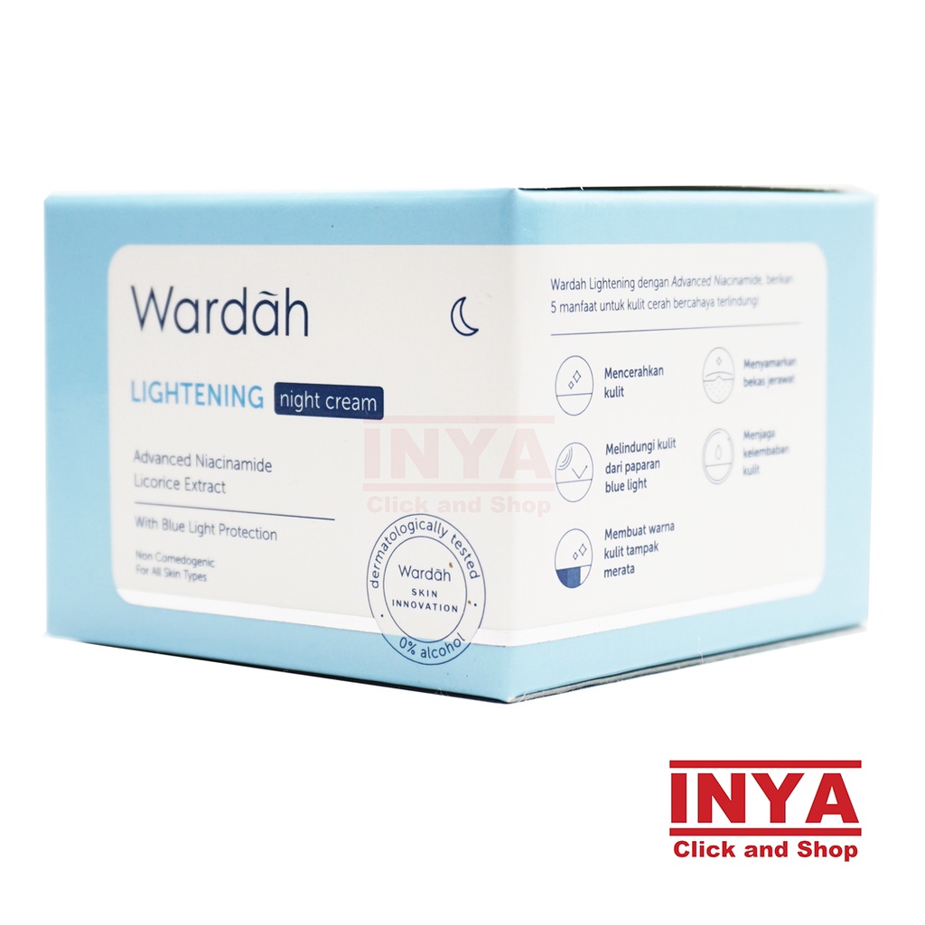 WARDAH LIGHTENING NIGHT CREAM 30gr - Krim Wajah Malam