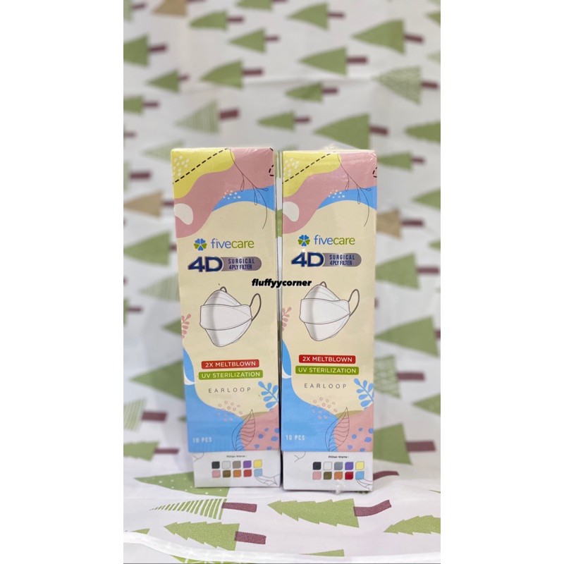 MASKER FIVECARE 4D SURGICAL 4PLY FILTER