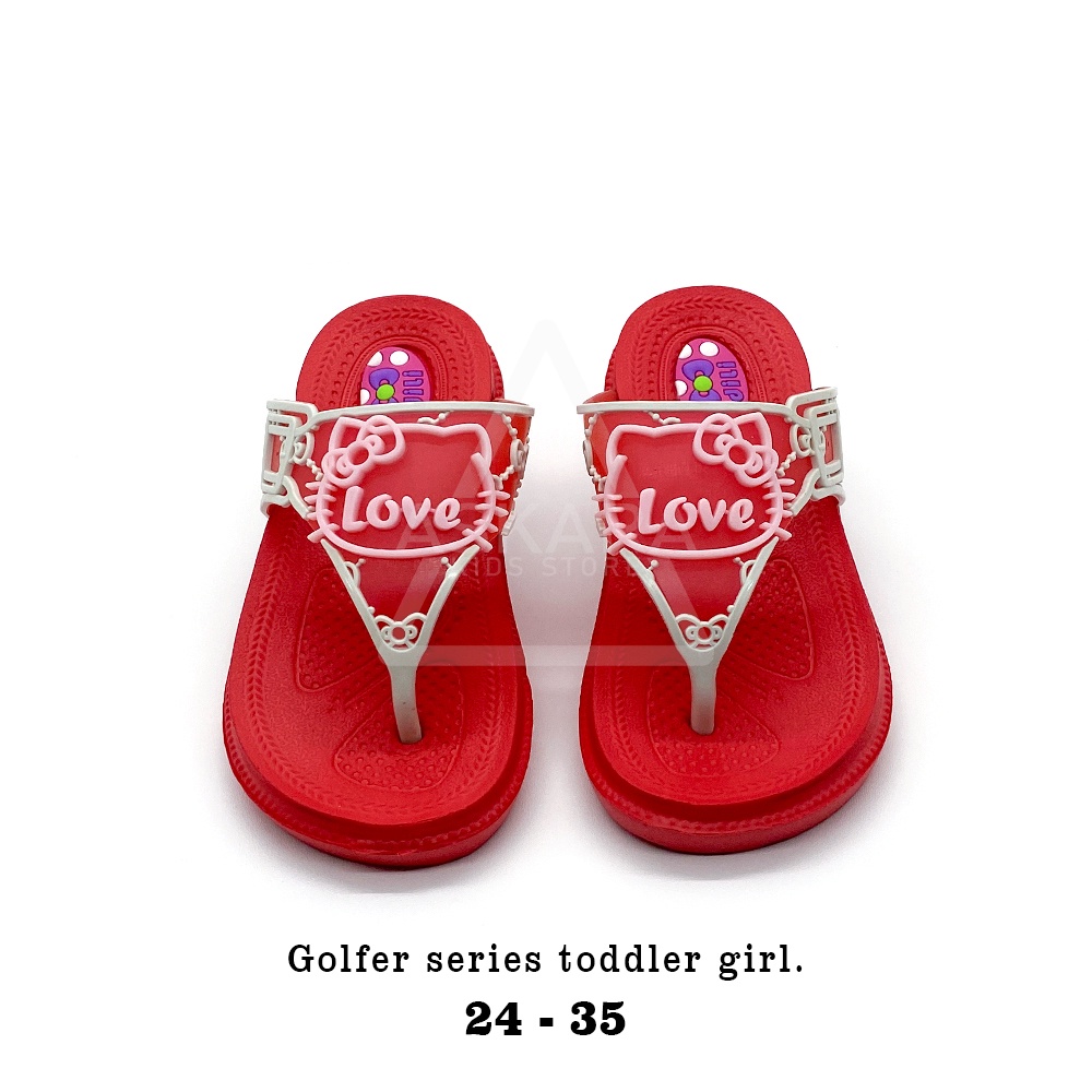 Sandal Anak Perempuan Jepit Glfr 391 Model Bergamabr 2 - 8 Tahun Terbaru