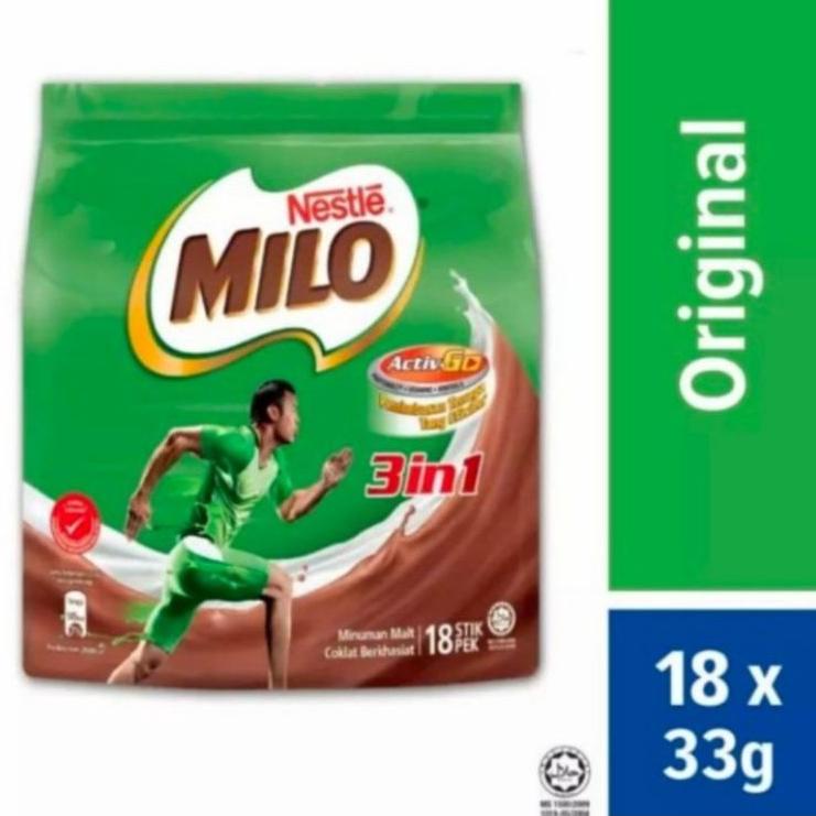 

[KODE VTHBR] Milo Malaysia 3 in1 isi 18 Stick / Sachet