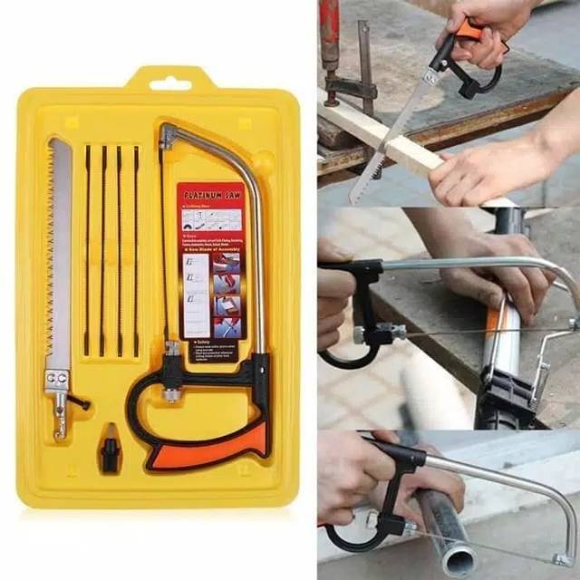 Gergaji multifungsi set 3 way blade magic saw gergaji kayu besi pipa