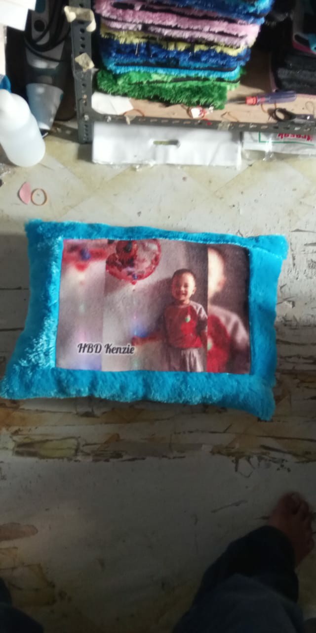 [ Bisa Cod] Bantal Foto Murah Cepat Rasfur Velboa  Cinta Custom Request Kado Ultah Souvenir Hadiah