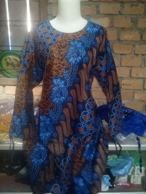 Kemeja Batik Couple Kawong Biru Motif Tukaran