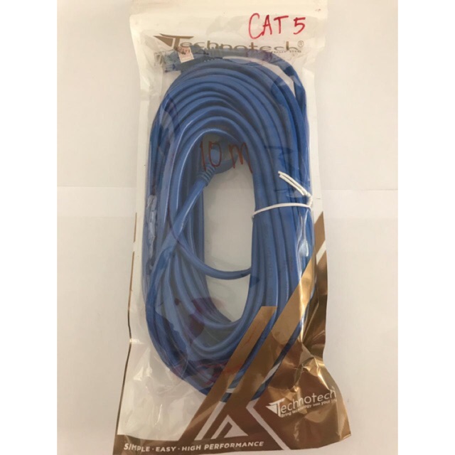 KABEL LAN 10m cat5e PATCH CORD UTP 10 meter lengkap rj45 cat5