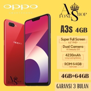 Hp oppo murah A3s 4/64gb