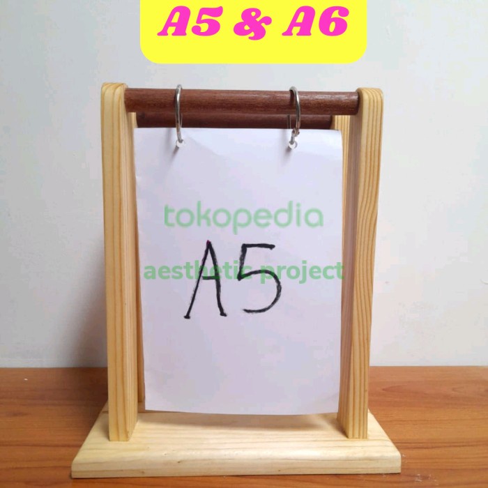 

CODES0X-78 Tempat menu holder kayu / nomer meja / tent card / table number stand