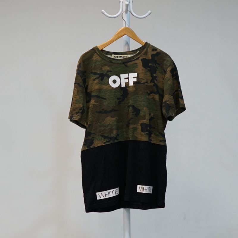 Kaos Off-White Pria Army
