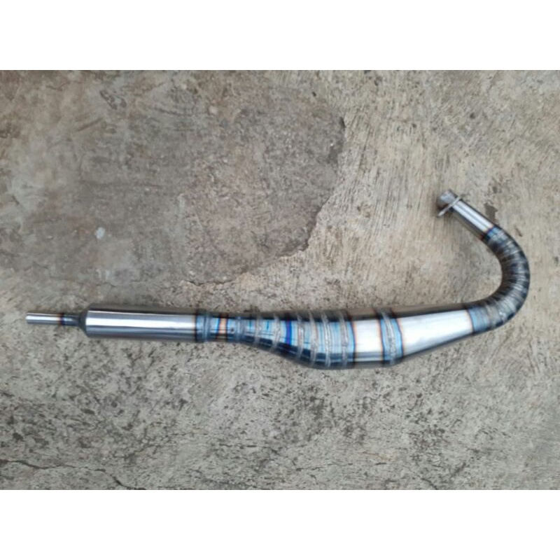 kenalpot RX king kolong piton plat karat