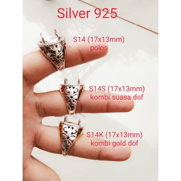 Ring Cincin Emban Perak Hongkong / Silver 925 / Model S14