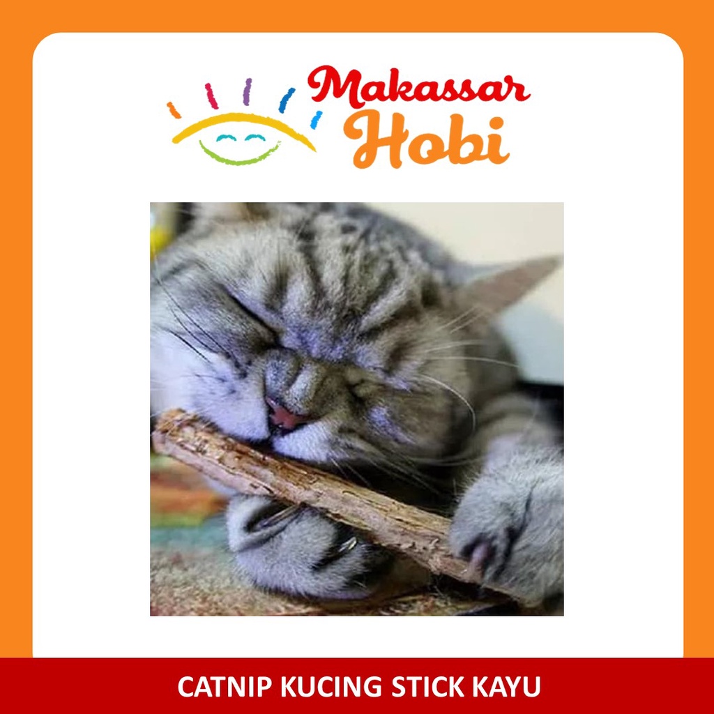 Catnip Stick Stik Kayu Cat Nip Snack Mainan Kucing Natural Kitten Toys