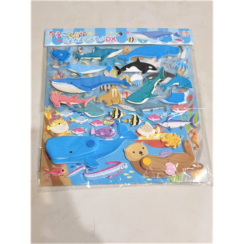 STICKER BEPE MAINAN ANAK JADUL / STICKER LEPAS PASANG / STICKER MASAK MEMASAK DAN SEAWORLD LUCU