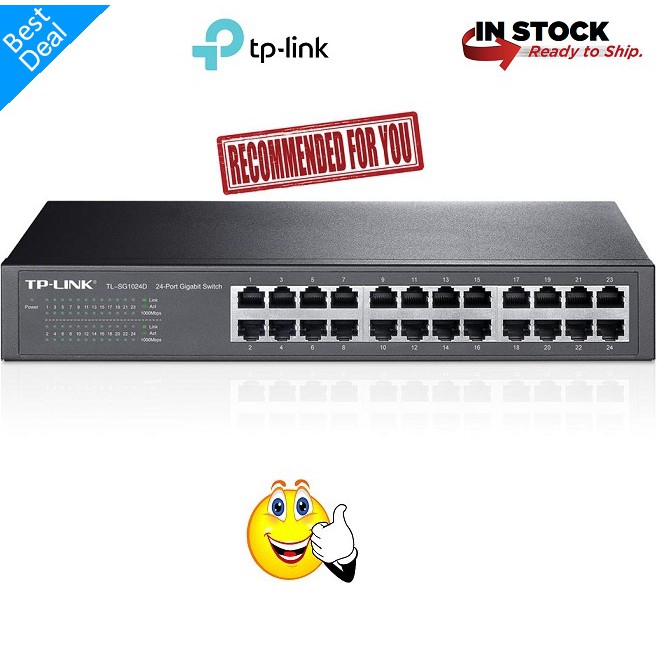 TP Link Switch 24 Port TL SG1024D Gigabit Tplink 24port TLSG1024D 1000Mbps