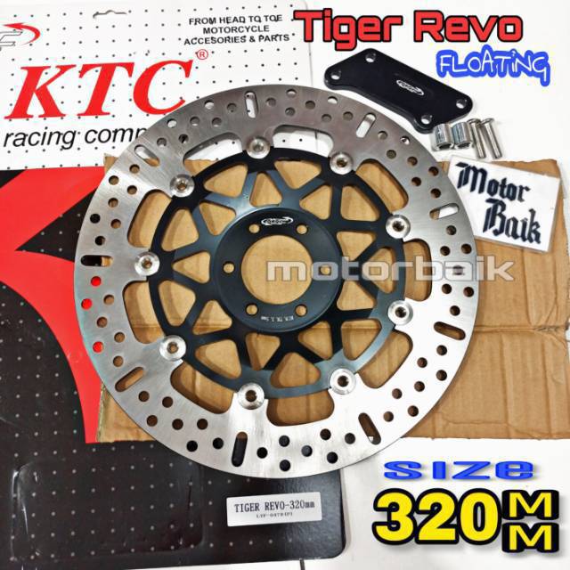 Piringan KTC Tirev 320mm Tiger Revo FLoating 320 mm disk depan Cakram Tipe Titanium Series