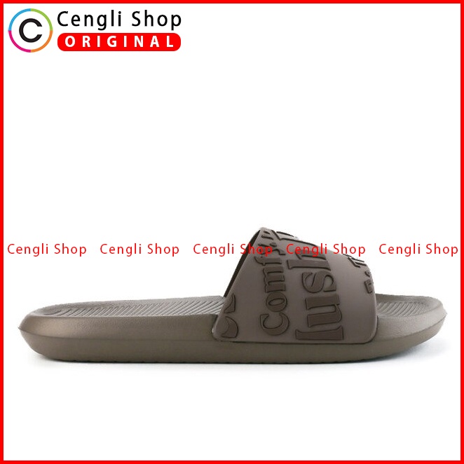 SANDAL SLIDE HUSH PUPPIES PRIA ORIGINAL CASUAL BRANDED COKLAT HM40