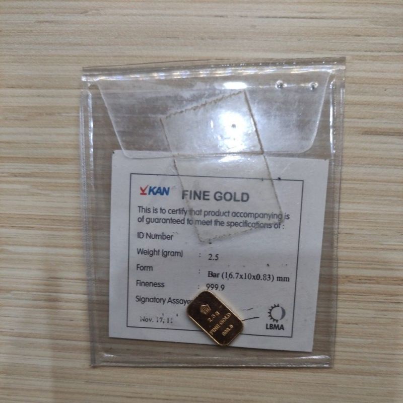 2,5 GR (GRAM) LOGAM MULIA/LOGAM MULIA ANTAM/LM/EMAS ANTAM LAMA