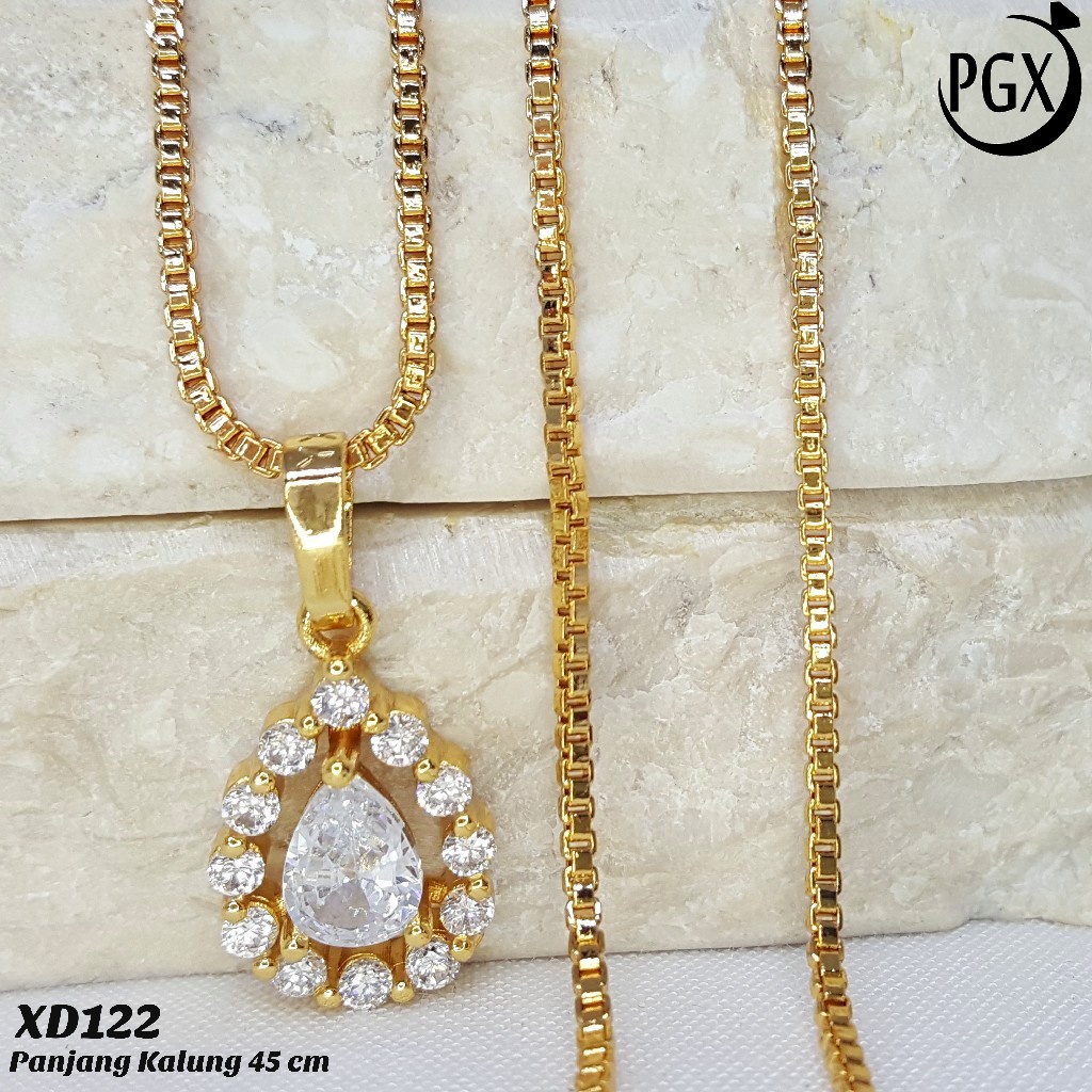 PGX Kalung Wanita Xuping Perhiasan Lapis Emas Aksesoris Fashion Premium - XD122