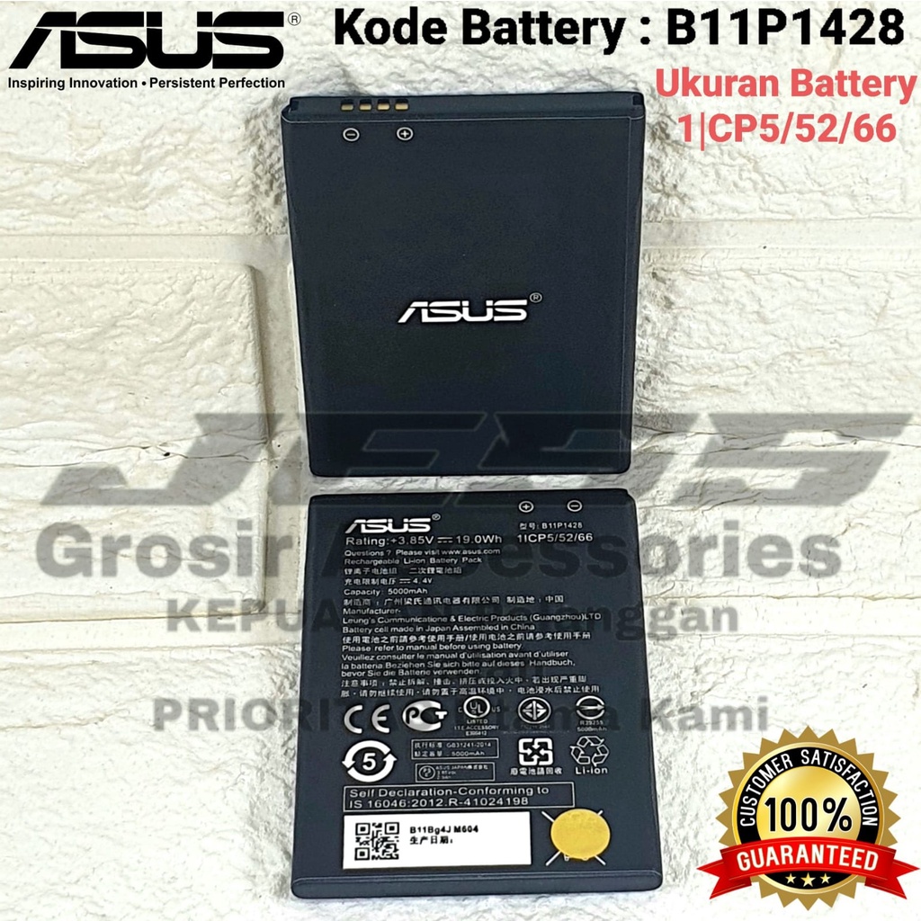 Baterai ASUS Zenfone Go B ZB452KG X014D Zenfone Go ZB450KL X009DA Kode Batre B11P1428 Battery Original