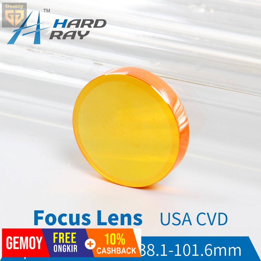 Gemoy USA CVD ZnSe Focus Lens Dia.12.7-18mm FL38.1-101.6mm for CO2 Laser Engraving Cutting Machine