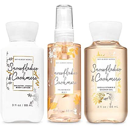 Bath & Body Works BBW "SNOWFLAKES CASHMERE" Travel Mist 88ml