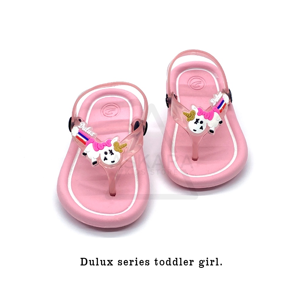 AKS - New Sandal Anak Perempuan Jepit Tali Belakang Model Unicorn Terbaru 1 - 3 Tahun COD