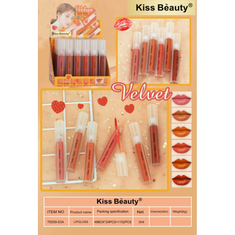 [ ECER ]  KISS BEAUTY NO 70059-03 / LIPCREAM MATTE import