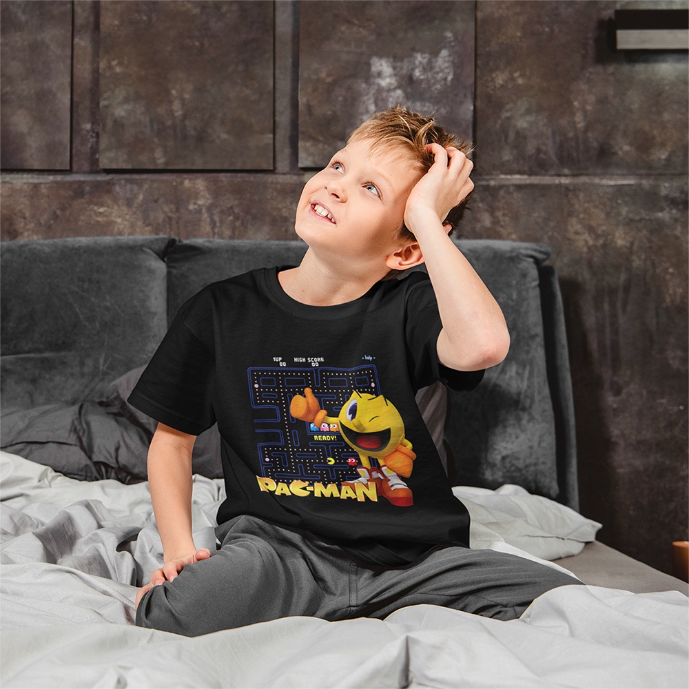 Kaos Atasan Anak Laki Laki Kids T Shirt Pacman