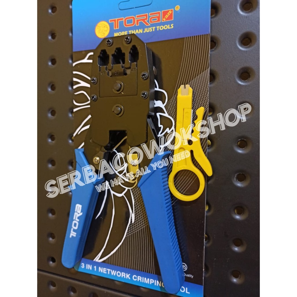 Tora Tang Crimping 3 In 1 Plug Crimper 3 in 1 RJ45 &amp; RJ11 Termurah Berkualitas