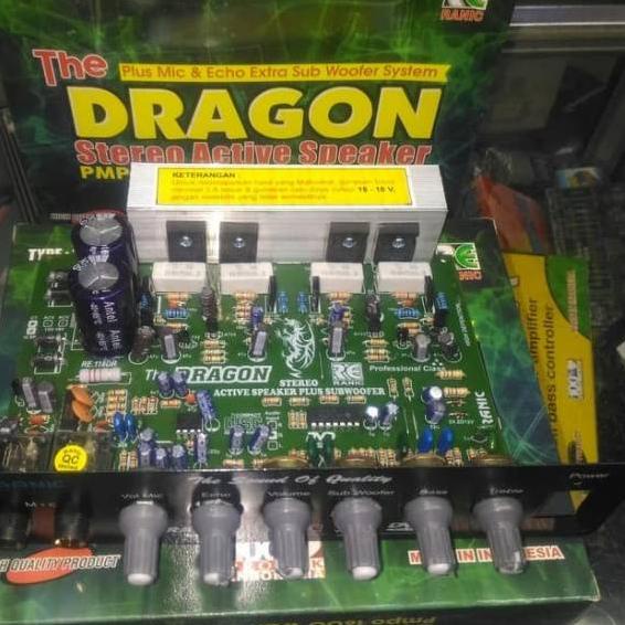✻ Kit Aktif Speaker " Dragon " Mic Echo Subwoofer ( 350 ) ✹