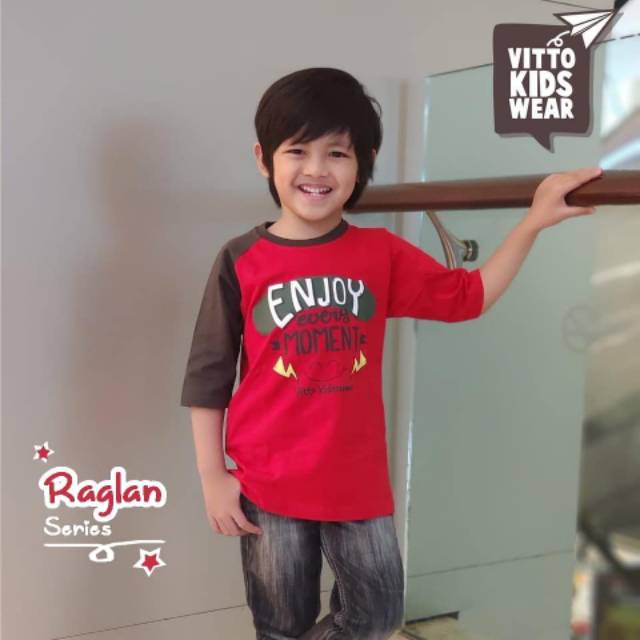 Kaos Anak Reglan By Vitto 2-10T