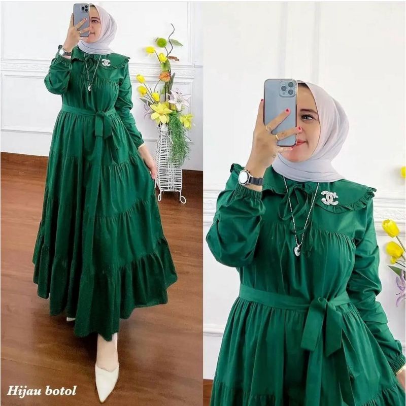 AMORA DRESS MIDI TERBARU TERLARIS MIDI DRESS MARSYA TALI