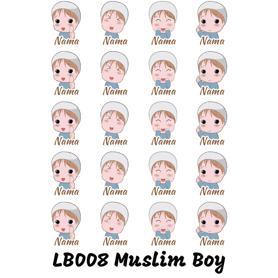 

Sticker Nama Cutting Label Waterproof Tahan Air Little Boy 08 (LB008)