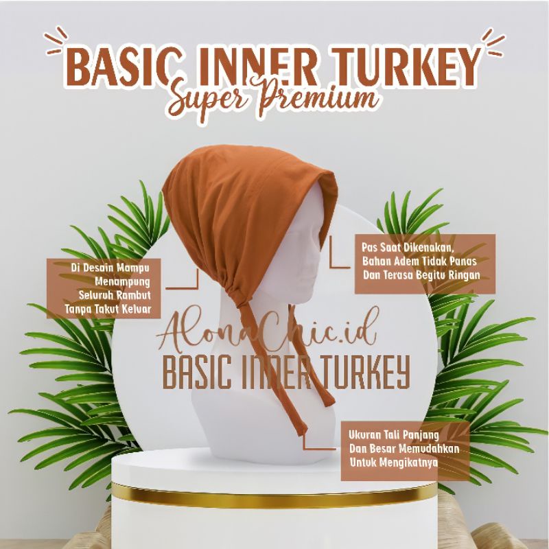 Inner Basic Tali Turkey Ciput Polos