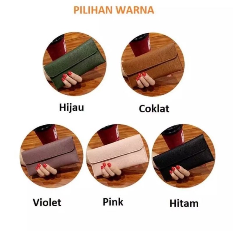 DOMPET WANITA PANJANG SIMPLE MODERN WOMEN WALLET