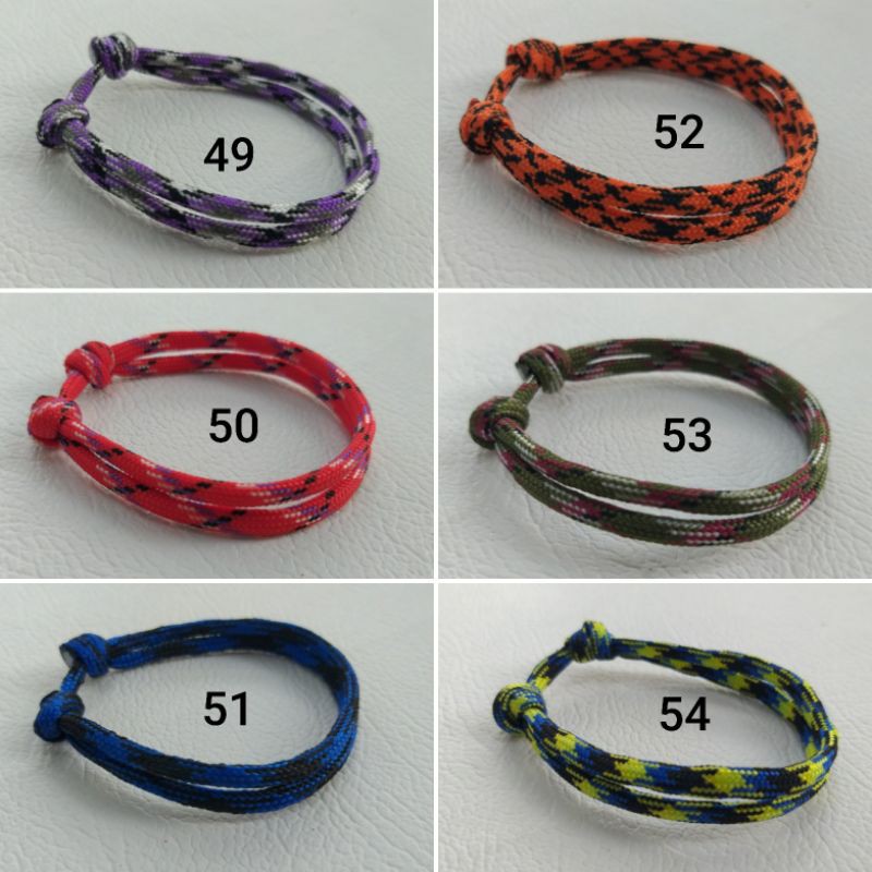 Gelang Paracord 550 4mm bukan prusik