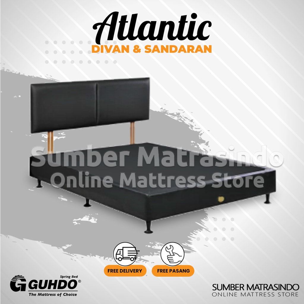 Guhdo Dipan Divan & Sandaran Atlantic 90x200 / 100x200 / 120x200 / 160x200 / 180x200 cm