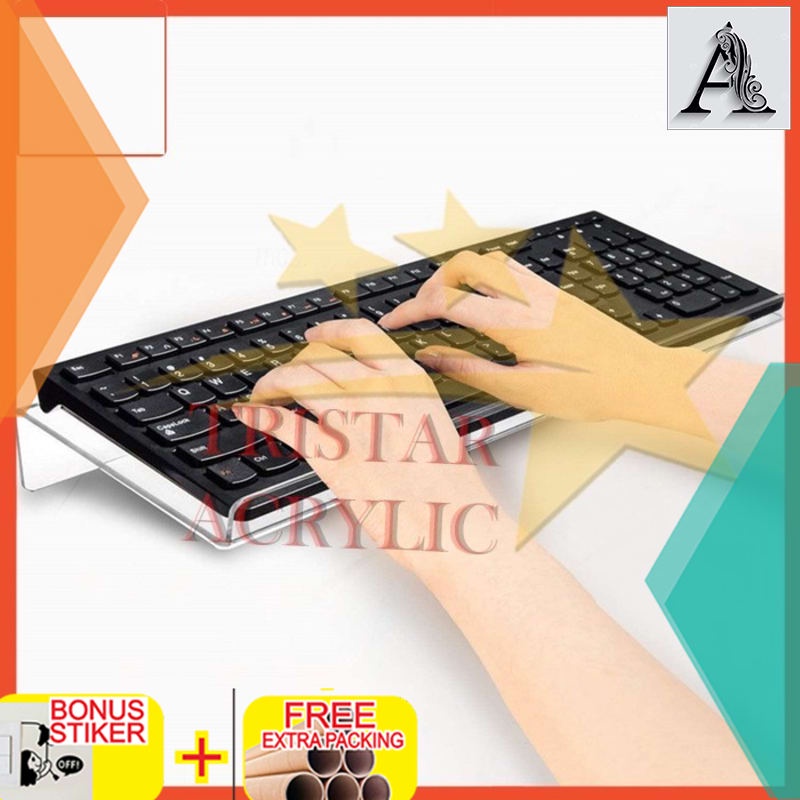

Terlaris AKRILIK KEY BOARD/ ACRYLIC / TATAKAN KEY BOARD 4mm - Putih