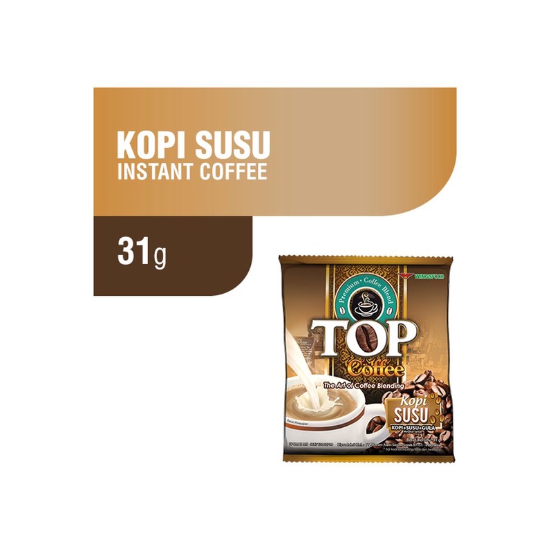 

Top Coffee Kopi Gula Susu 3 In 1 10X31g - Alhanan/04