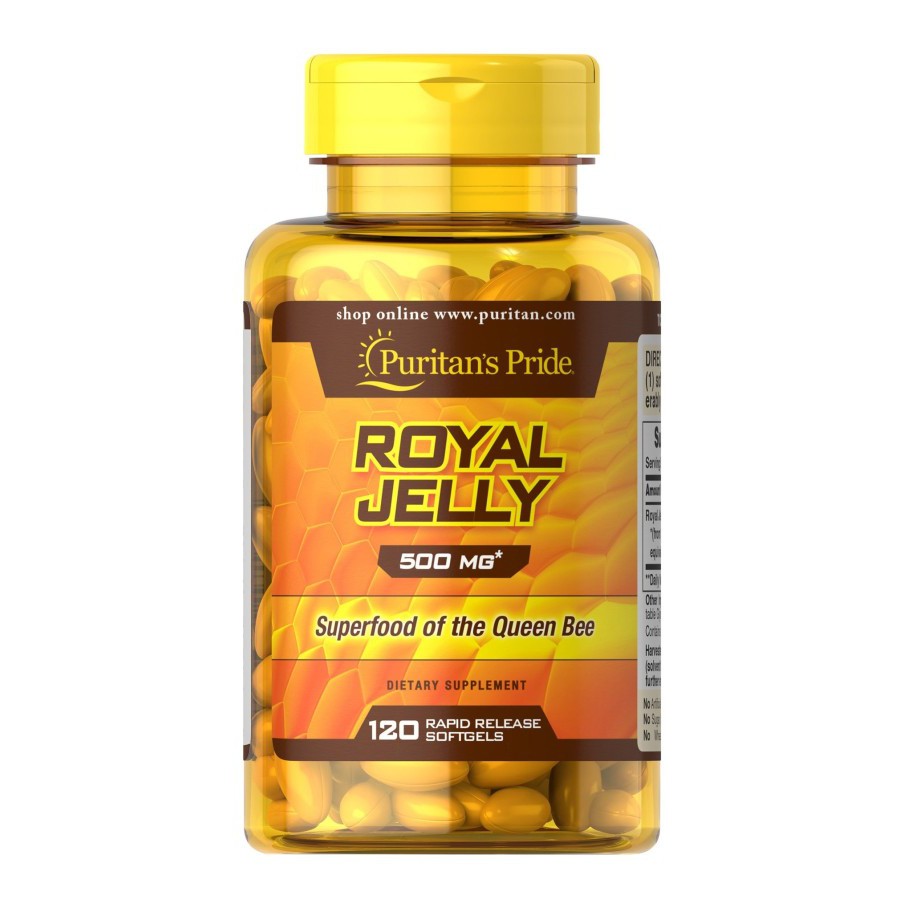 Puritan's Pride Royal Jelly 500mg Puritans Puritan Jely 500 mg 120 sfg