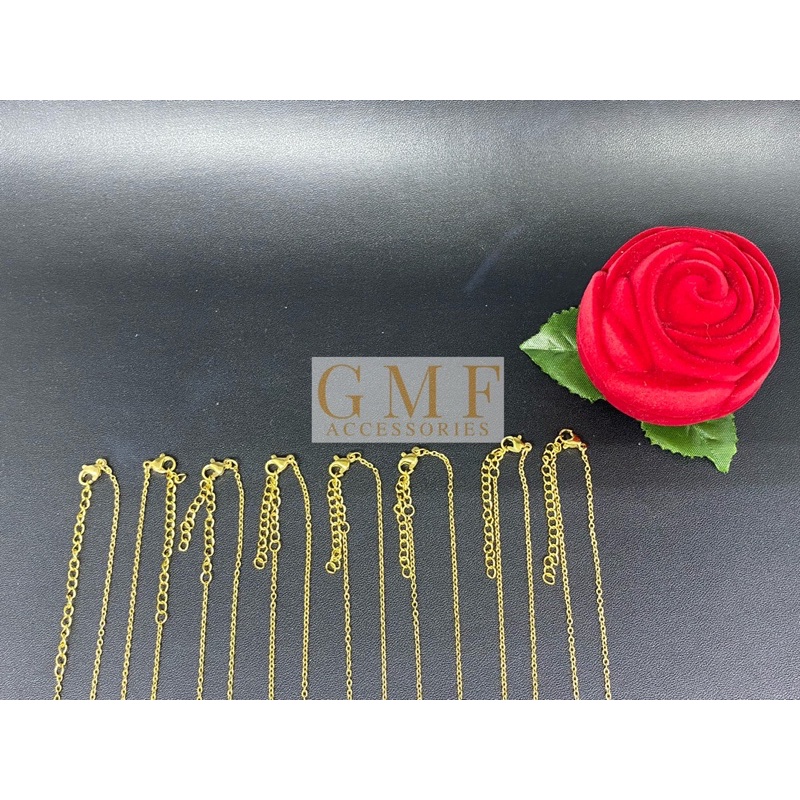 1 Set Kalung Dan Liontin Titanium Kalung Bandul Hati Permata Motif Anti Karat Stainless Steel