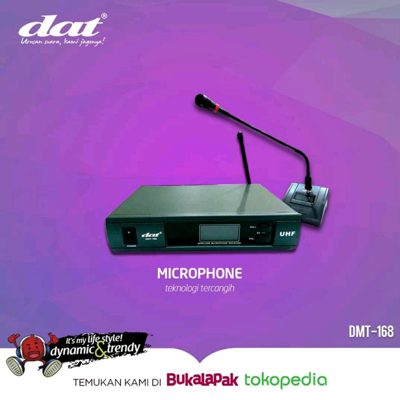 Mic meja wireless / mic wireless meja dat dmt 168 Original podium conferense