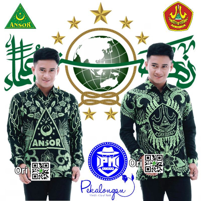 kemeja Nu baju kemeja batik Ansor kemeja batik banser kemeja batik lengan panjang