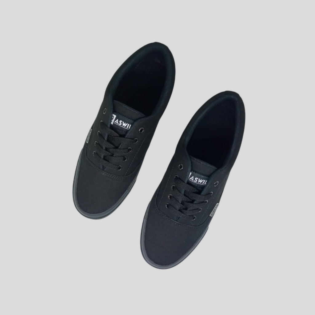 Sepatu Sneakers Pria ASWILD Series Takesi Black Outsole Gum