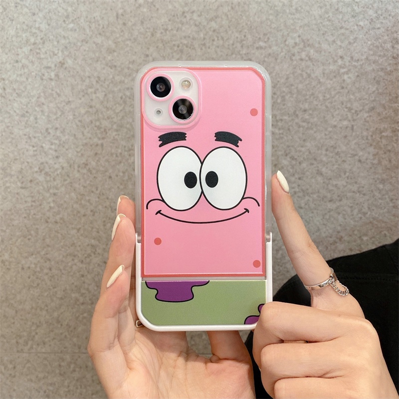 Casing flip Motif SpongeBob SquarePants Untuk Iphone 11 12 13PROMAX X XS XR XSMAX 6 7 8 plus