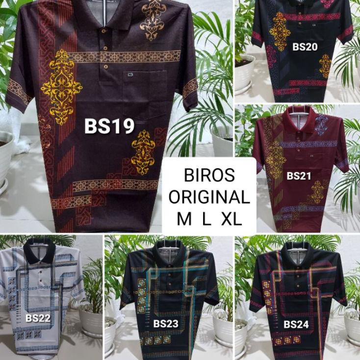 Kaos Biros Platinum - Kaos Bapak kerah import - Biros [TR.14Ap22ᴬ]