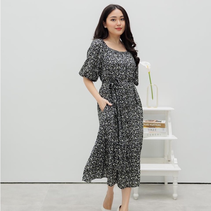 Flower sabrina tali dress