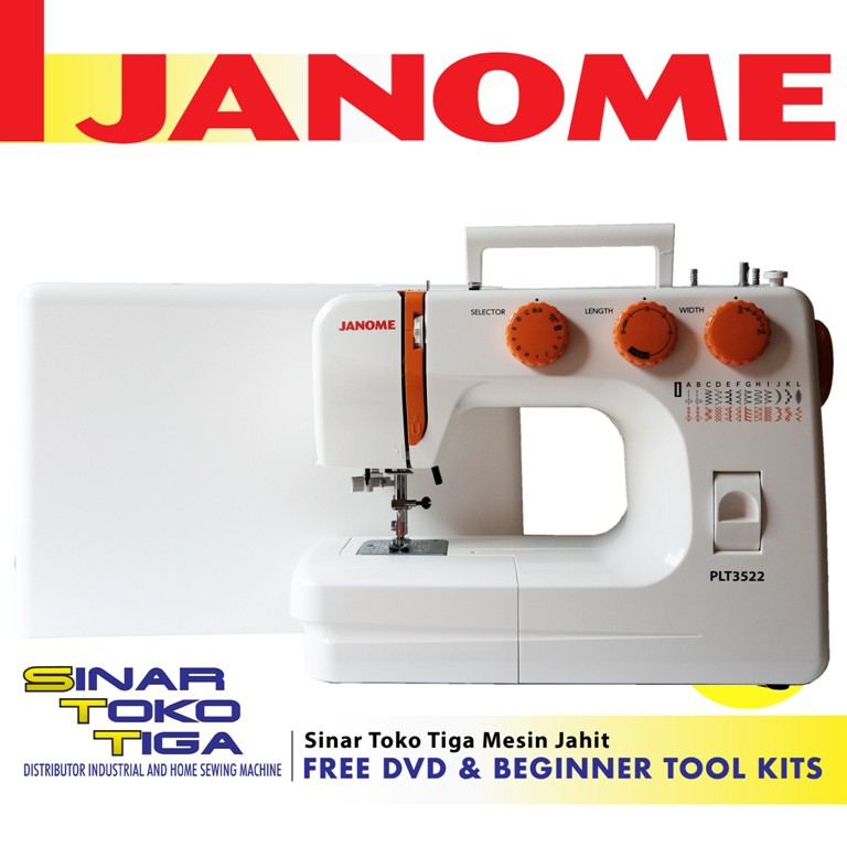 JANOME PLT 3522 MESIN JAHIT PORTABLE PLT3352