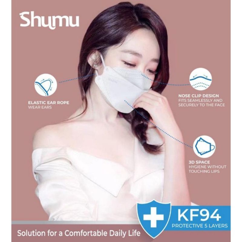 Shumu KF94 5ply hygienis kemasan individual 10pcs/pack